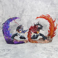 Figura De Anime Demon Slayergk 23cm Luz Destacada Tsugikuni Yoriichi Y Kokushibo Batalla Furiosa Estatua Decorativa Para Escritorio Regalo Para Fans - details 12