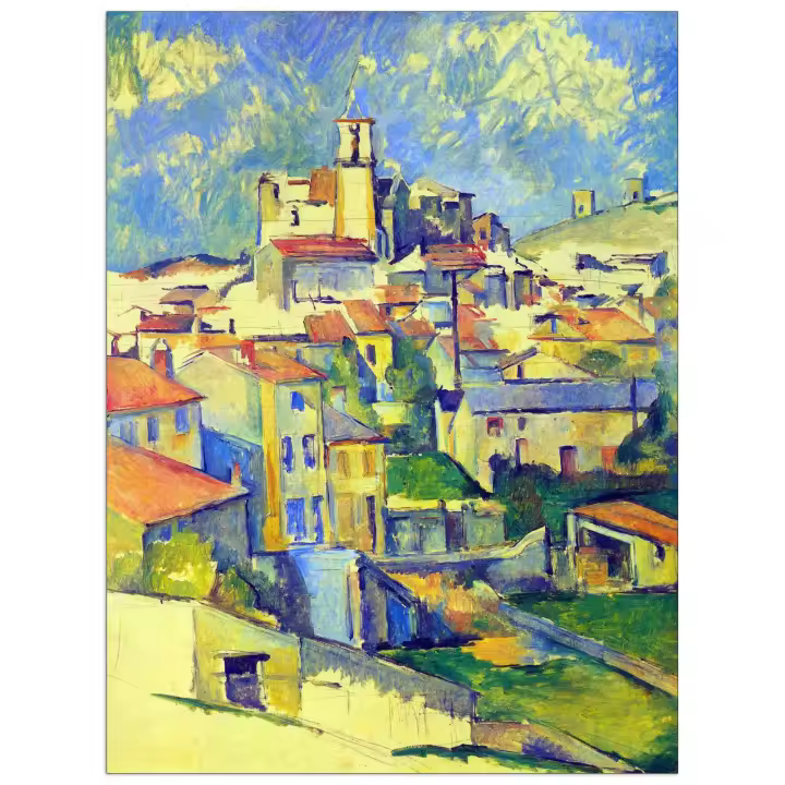 Panel decorativo del museo, listo para colgar. Cézanne Paul-Gardanne-Cm 60x80 - 1