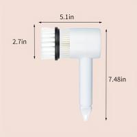 Cepillo De Limpieza Multifuncional USB Recargable Para El Hogar Con 6 Cabezas De Cepillo Aparatos Eléctricos De Limpieza - details 16