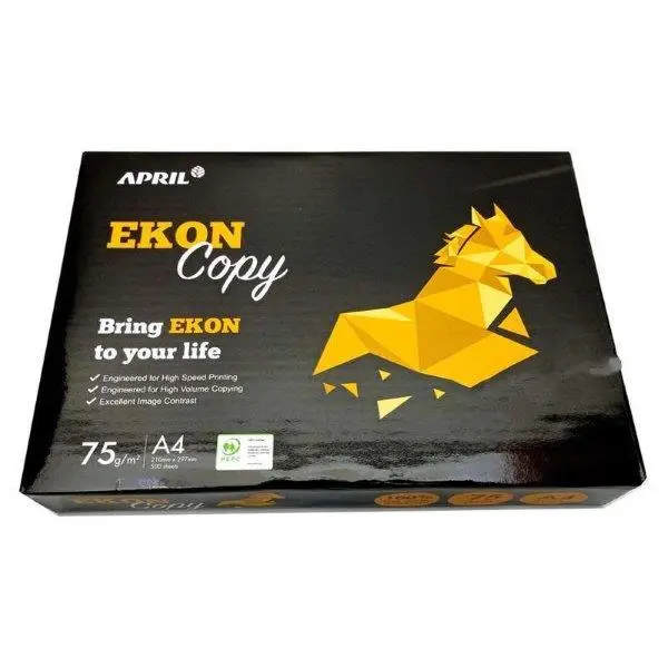 Papel de Copia Ekon 500 Hojas Papel de Arroz A4 75gr - 1