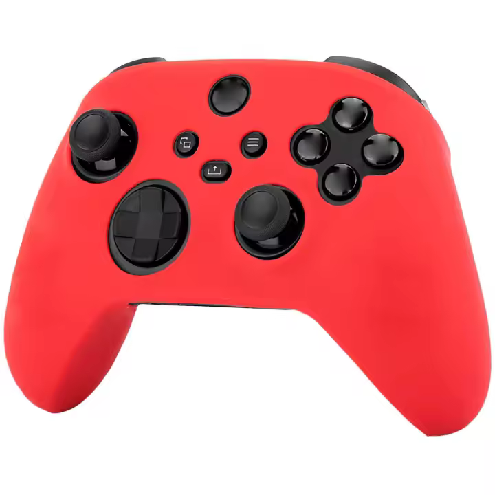 Ociodual Funda de Silicona Compatible con Mando XBox X/S Roja Antigolpes Anticaídas Goma Polvo Flexible Suave Cubierta Skin - 1