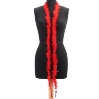 2M Boa De Plumas Para Árbol De Navidad Decoración De Fiesta De Boda Traje De Noche Adorno De Tela Con Cinta Artículos De Ropa Para Mujeres Material De Poliéster - details 13