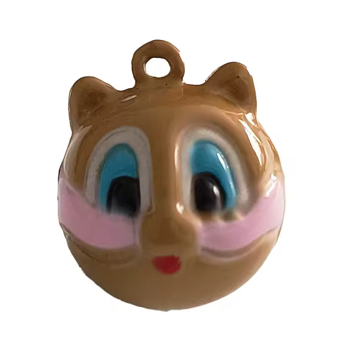 Cascabel Decorativo Metálico – Tamaño Mini – Bell – Animales – Ardilla – Squirrel – Música para tu Ropa y Complementos – 1,7 x 1,7 cm. – Moda The Happy Patch - 1