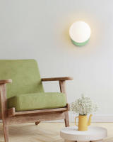Lámpara De Pared Estilo Nórdico Crema Moderna Y Minimalista Para Pasillo Y Dormitorio Luz Colgante Creativa Francesa Roja Popular En Internet - details 8