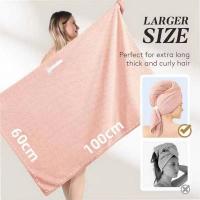 Toalla De Microfibra Para Cabello Extra Grande Con Secado Rápido Y Banda Elástica Turbante Suave Ultra Absorbente Para Hombres Y Mujeres - details 10