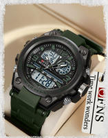 Reloj De Pulsera Deportivo Para Hombre OFNS 5ATM Impermeable G-Style Militar Sport Cuero Mecánico Pantalla LED Digital Multifuncional - details 13