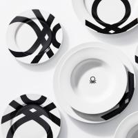 BENETTON Set de Vajilla de Porcelana Estampada Negra - 18 Piezas - details 8