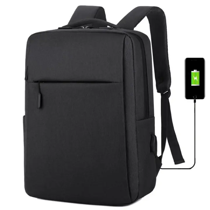 Mochila Grande Para Hombres Con Puerto USB Para Viajes De Negocios Y Comercio Sensación Premium Mochila De Lujo Para Computadora Portátil Y Tablet - 1