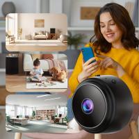 Cámara de Seguridad WiFi Compacta with Part Trasera Magnética, Recargable por USB, Controlada por App para Vigilancia en Hogar y Oficina - Blanco y Negro, Grabación en Bucle 24/7, soporte Multi-Usual - details 2