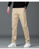 Pantalones Casuales Para Hombre Otoño 97% Algodón Elásticos Rectos Negocios Males Ropa Pantalones Caqui Rojo Royal - details 12