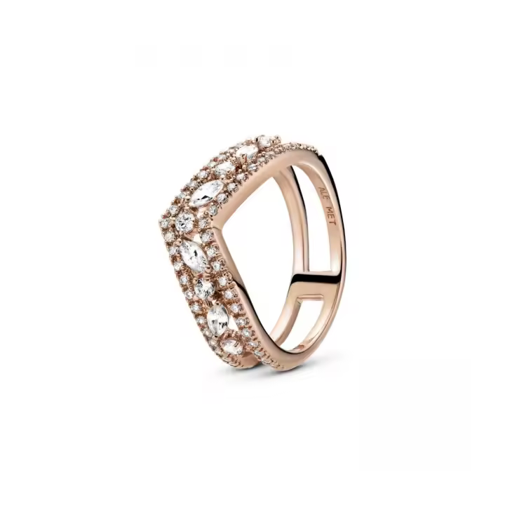 Anillo Pandora Doble Deseo Brillante Rosé 189095C01 - 1