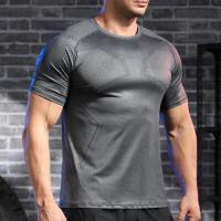 Camiseta De Hombre Verano Manga Corta Algodón Transpirable Ropa De Gimnasio Fitness Camiseta Deportiva Para Yoga Y Correr - details 13