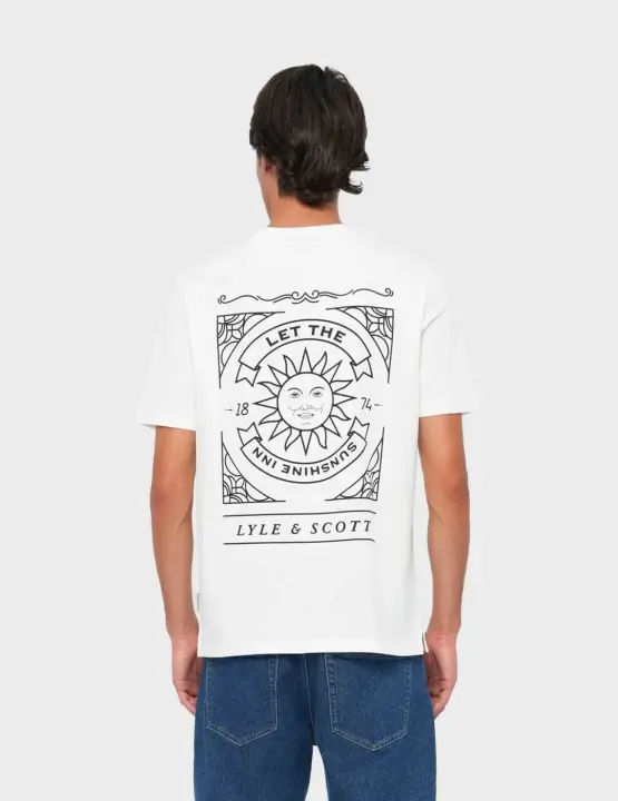 Lyle & Scott Sunshine Inn camiseta blanca para hombre - 1