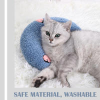 Cojín Pequeño Para Mascotas Gatos Y Perros Con Guardia De Cuello U Suave Y Grueso Resistente Al Mordisco Caliente Y Cómodo Para El Invierno - details 5