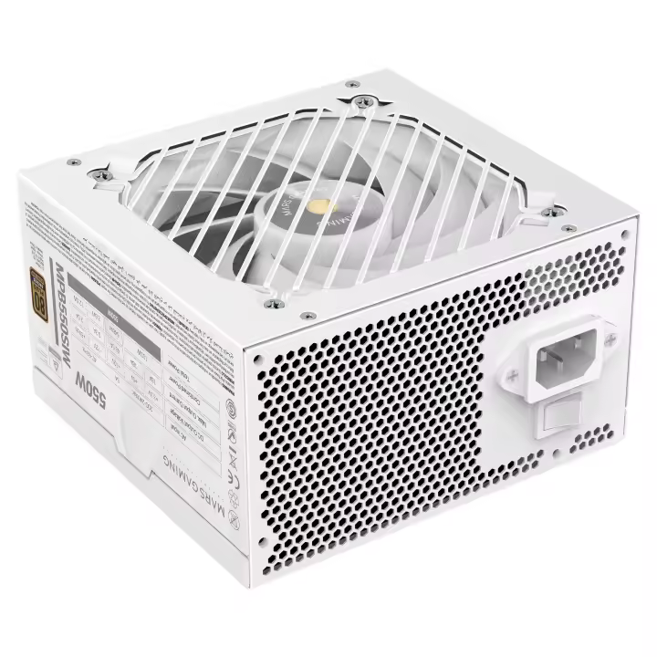 Mars Gaming MPBSI, Fuente Alimentación PC ATX, 7 Años Garantía, 80Plus Bronze 230V, 90% Eficiencia, Ventilador SI Extreme Silence con Núcleo de Cobre, Tecnologías AI2-RPM, DC-DC y SMD, Fuente PC ATX 550W / 650W / 750W / 850W Blanca - 1