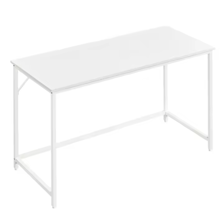 VASAGLE Escritorio, Mesa Oficina Pequeña y Estación Trabajo, Mesa para Teletrabajo, Estudio, Dormitorio, 60 x 120 x 76 cm, Estilo Industrial, Estructura Metal, Marrón Rústico y Negro Tinta/Negro Ébano y Negro Tinta/Blanco Arce - 1