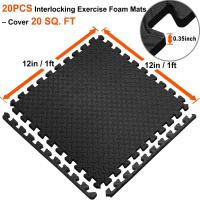 30PCS Alfombra De Gimnasio Deportiva EVA No Esmerilada Antideslizante Gruesa Para Sala De Ejercicio Y Uso Doméstico Tamaño 30x30cm - details 5