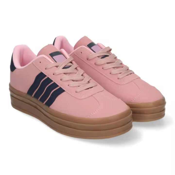 DEPORTIVA MODA CON RAYAS  SUELA PLATAFORMA 90059 - 1