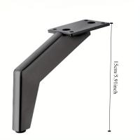 Pies De Metal Negro Para Muebles Accesorios De Sofá Piezas De Hierro Y Acero Para Armario Pies De Televisor Pie De Sofá - details 2