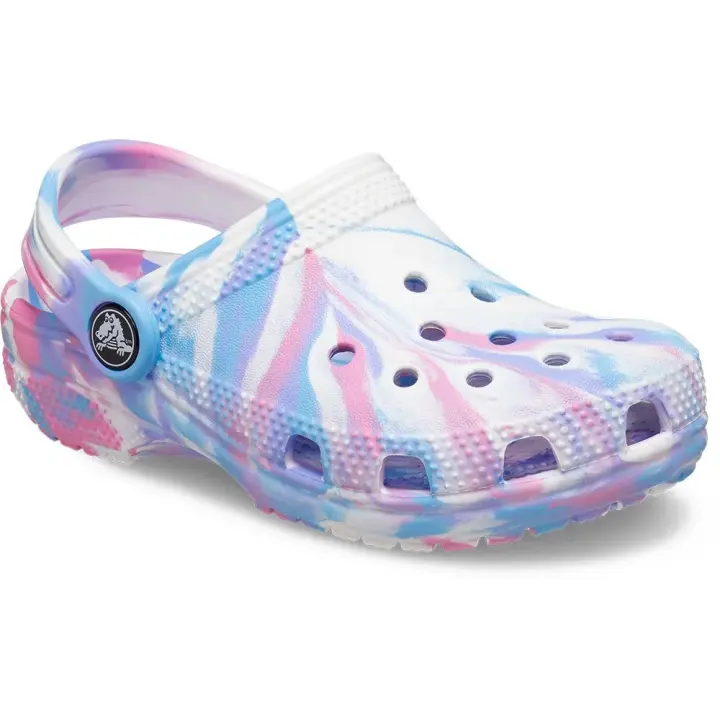 Crocs Zuecos Classic Marbled Multicolor Niña - 1