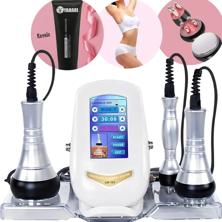 MISTIK  Cavitacion y Radiofrecuencia Facial y Corporal Mistik Plus 3 en 1 Celulitis Reductor Regenerador Colageno Elastina Profesional y Uso en Casa - Equipo Original - Incluye Gel Serum Vitamina C Videos Español Mistik Beauty Madrid - 1