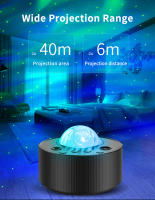 Lámpara De Proyección Galaxia Aurora Estelar Con Música Bluetooth Luz Nocturna Creativa Decoración Para Dormitorio Regalo Original - details 5