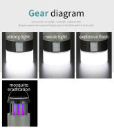 Lámpara Solar Anti-Mosquitos UV Recargable Eléctrica Repelente De Insectos Plegable Portátil Zapateadora De Mosquitos - details 7