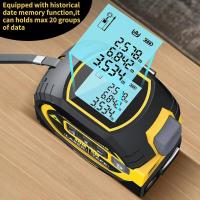 Medidor De Láser Y Cinta Métrica 3 En 1 Dispositivo De Medición Para La Construcción Medidor De Distancia Digital LCD Con Cinta De 5M Y Medidor Láser De 60M - details 4