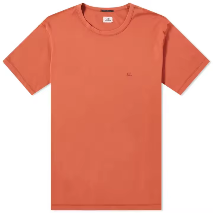 C.P. Company 30/1 Jersey Small Logo T-Shirt Burnt Ochre - 1