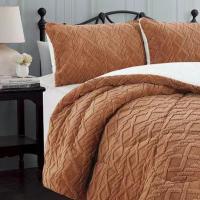 Edredón sherpa borreguito o borreguillo 150 (220x240) 135.90, marrón  (220x240, 240x260 incluye dos fundas almohada 50x70) (180x240 una funda de 50x70) polar, fibra hueca siliconada, colcha sherpa borrego borreguillo alta calidad, aterciopelado ESTOREM - details 1