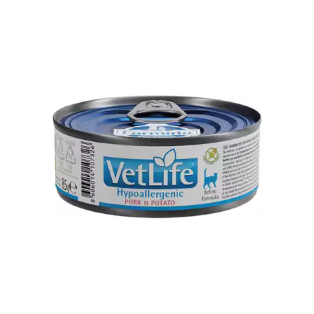 FARMINA VETLIFE CAT HYPO CERDO,PATATA 12X85G - 1