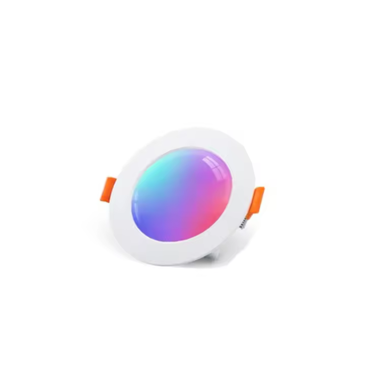 Foco Techo Empotrable RGB y Blanco Neutro, 4x 7W Inteligente Foco LED 230V Regulable Con Alexa, IP44 Plafón Luz de Techo Cambio de Color, Ojos de Buey. ( 4 Unidades ) - 1