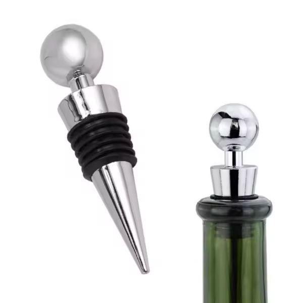 Corcho de vino plateado - Tapón de vino Tapón de vino Plata plata - 1