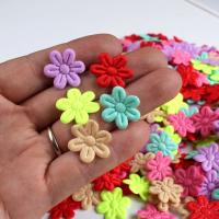 Tela De Goma Colorida Pequeñas Flores De 2CM Cinco Pétalos Para Manualidades Y Costura Accesorios Para Cabello Infantil Adhesivos De Flores - details 2