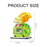 HUIQIBAO MOC Bloques De Construcción De Acuario Con Luz Juguete Creativo Para Niños Forma De Jirafa Mariposa Y Oso ABS Compatible Con Lego - details 17
