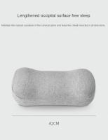 Cojín Portátil Pequeño De Memoria Para Oficina Comida Siesta Viaje Cervical Vertebra Almohada De Espuma 100% Algodón Con Funda De Seda Y Velocidad - details 2
