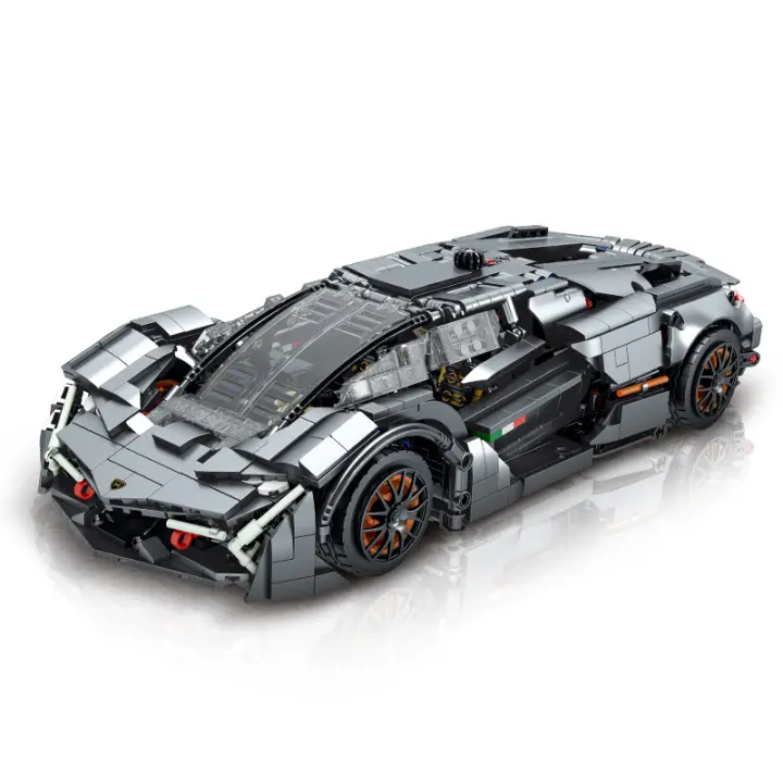 Coche De Carreras Técnico Con Control Remoto APP Bloques De Construcción Deportivos Para Niños Superカー Juguetes Modelos Regalos - 1