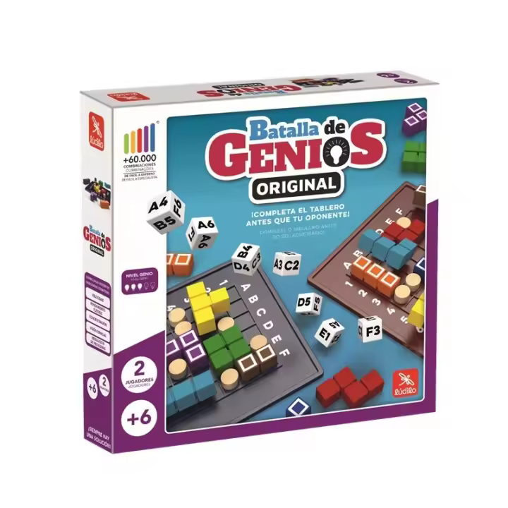 Batalla de Genios Original – Juego de Mesa Educativo de Estrategia y Lógica para Niños y Adultos, ludilo - 1