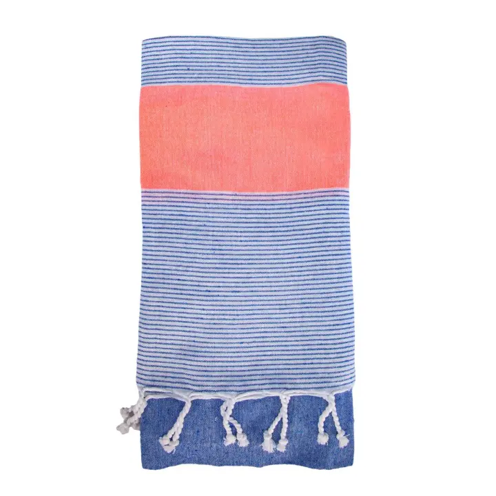 SUN & SURF Fouta de Playa Individual 100% Algodón 90x170 cm - Toalla Ligera y Versátil Tipo Pareo - 1