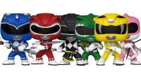 Pack 6 Funko  Power Ranger Rangers    figura figuras Pop Vinyl Funko Pop Rojo Rosa amarillo negro azul Negro - details 1