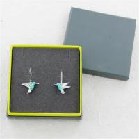 Pendientes Colgantes De Mariposa Azul Para Mujer Joyería Vintage Aesthetic Elegante Y Moderna Forma De Animal Hummingbird - details 3