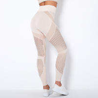 NCLAGEN Leggings De Yoga Para Mujer Cintura Alta Sin Costuras Transpirables Malla Deportivas Para Gimnasio Running Y Yoga - details 22