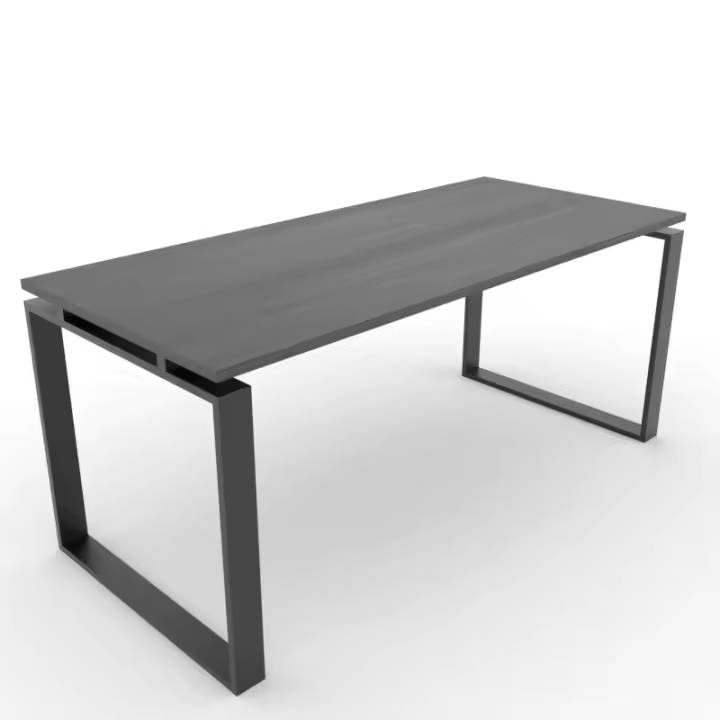 OFICIT Mesa de Oficina Gris Grafito con Tablero de Madera - Ideal para Estudio, Trabajo, Despacho y Oficina - 1