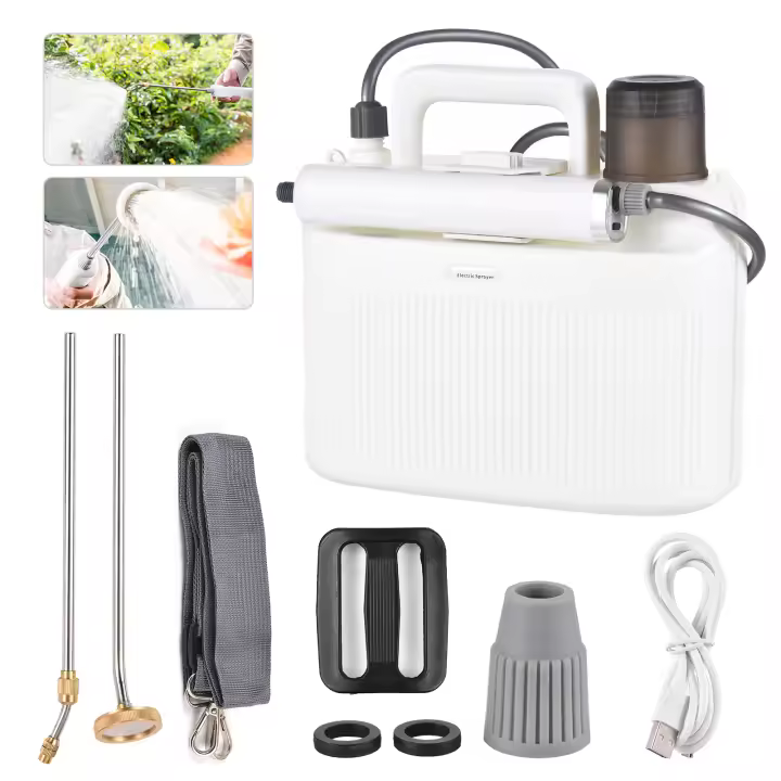 Pompa Automática De Jardín Eléctrica De 5L Con Batería Recargable USB 2200mAh Mister Para Plantas Con 2 Brocas De Spray Alternativas - 1