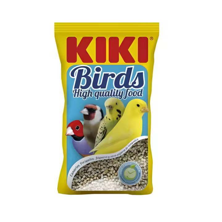 Semilla de cañamones seleccionado para canarios, periquitos, jilgueros y otros pájaros de compañía 400g - Kiki - 1