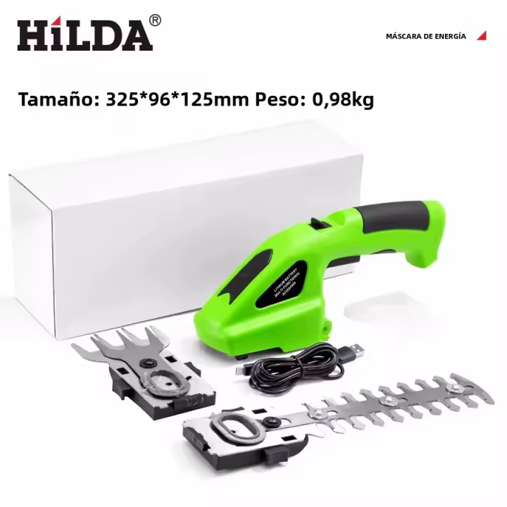 HILDA 2-en-1 Podadora De Jardín Eléctrica De Mano Ligera Para Arbustos Y Malezas Herramienta De Corta Hierba Para Jardín - 1