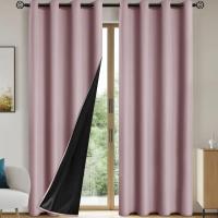 2pcs Cortinas Oscurecedoras Modernas 100% Con Acabado En Capa Para Dormitorio Sala De Estar Comedor Decoración De Hogar - details 12