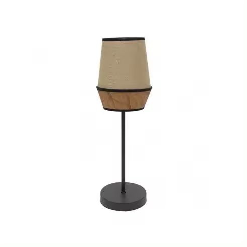 Sobremesa Alto Campana 1xe27 Saco/marron 74x25x25 Cm - 1