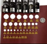 Kit De 10 Piezas De Herramientas De Perforación De Cuero Con Agujeros Redondos Huecos Para Costura De Ropa Y Artesanía De Cuero Herramienta De Perforación De Alta Carbono Acero - details 2