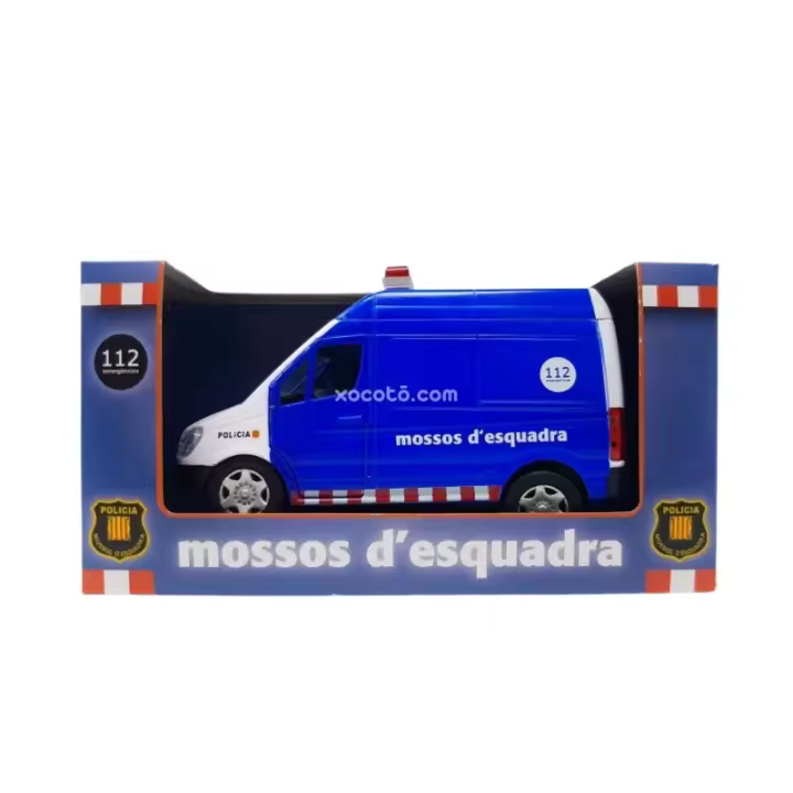 Furgoneta Mossos D'Esquadra Metálico - Maqueta de vehíclo en miniatura, metálico, puertas abatibles - Escala 1:35 - xocoto - 1